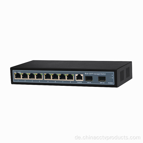 10 Ports 1000 Mbps Layer 2 Managed Ethernet-Switch (SW0802MS)